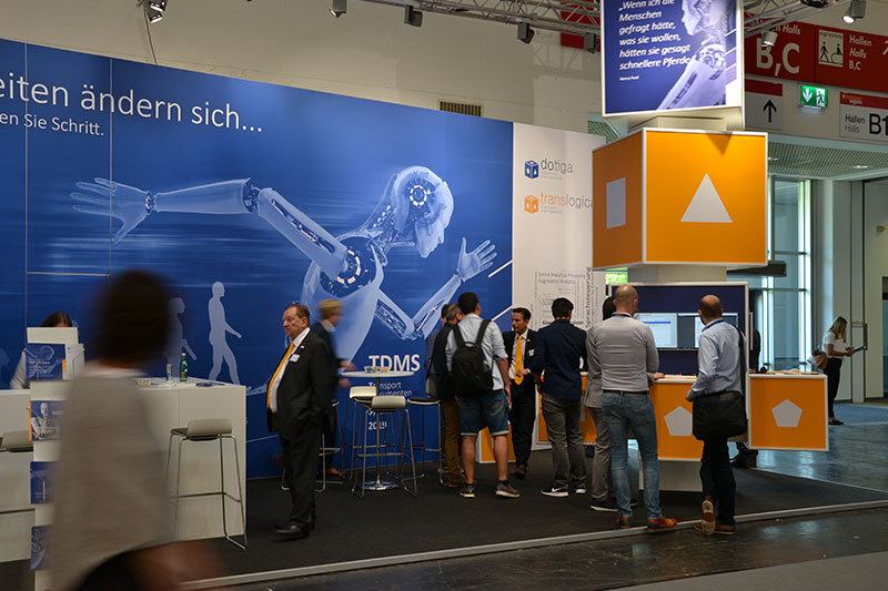 Der InfPro Messestand auf der transport logistic 2019 in München